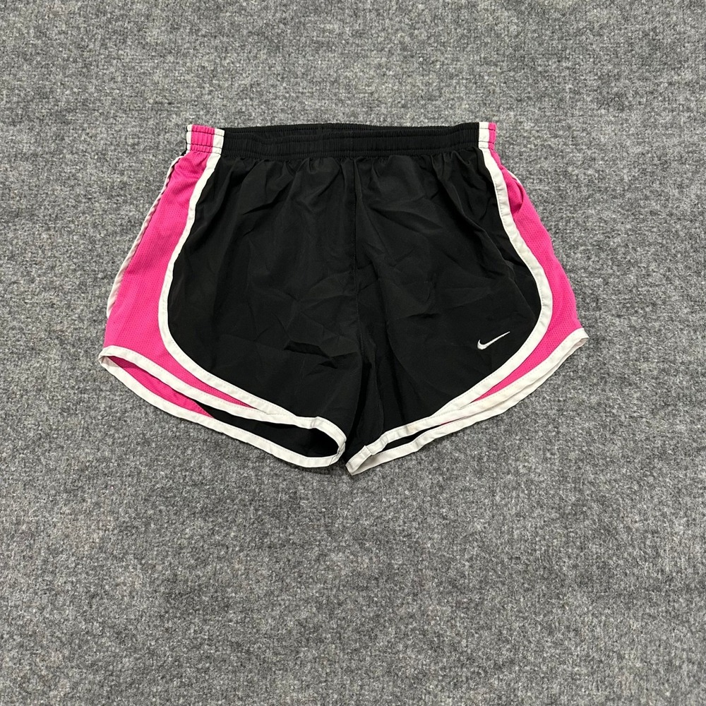 Nike Shorts Womens Size S Black Pink Dri-Fit Athletic Running Workout Gym
